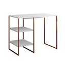 Ver imagem 2 de Aparador Adega Industrial Bar Barzinho Bourbon Aço Cobre e Branco 95 Cm