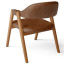 Ver mais imagens de Kit 06 Cadeiras de Jantar e Estar Living Estofada Nadja L02 Couríssimo Marrom - Lyam Decor