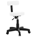 Ver imagem 1 de Cadeira Mocho Giratória Revestimento Courissimo Branco