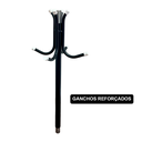 Ver imagem 6 de Cabideiro Mancebo Organizador de Chão para Roupa com 12 Ganchos em Aço Reforçado 170cm Desmontável