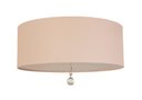 Ver imagem 1 de Luminária Plafon Com Cristal Cúpula Rosa 40x15 2E27 Bivolts