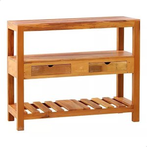 Aparador Ilha 1,5m Madeira Maciça Natural