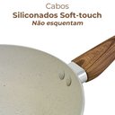 Ver imagem 4 de Frigideira Antiaderente Revestimento Cerâmica 22cm Vanilla Sahara - Casambiente