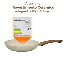 Frigideira Antiaderente Revestimento Cerâmica 22cm Vanilla Sahara - Casambiente - 2