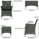 Ver imagem 2 de 2 Poltronas e 1 Mesa Igapó em Alumínio Pintura Fendi Corda Náutica Estofado 12