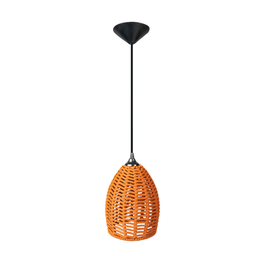 Pendente Luminária Sino Corda Náutica Terracota - 2
