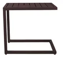 Ver imagem 4 de Mesa Lateral em Formato C para Sala e Varanda | Tampo Ripado
