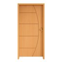 Ver imagem 1 de Porta Frisada Belíssima 2,10x0,72 Batente 11 C/ Fechadura Stam Dourada Lado Direito
