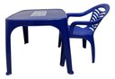 Ver imagem 3 de Mesa Infantil Azul + 01 Cadeira Infantil Plasnorthon Kit