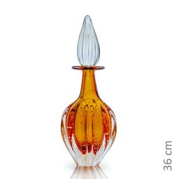 Garrafa Em Cristal Murano Âmbar - São Marcos 36Cm - 2