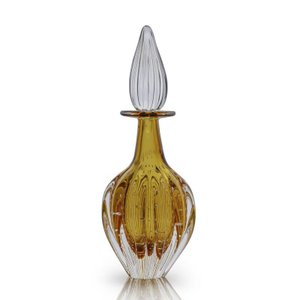 Garrafa Em Cristal Murano Âmbar - São Marcos 36Cm