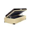 Ver imagem 1 de Cama Box Baú Solteiro Colchão Top Line Mola Bonnel + Box Bege
