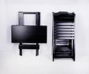 Ver imagem 2 de Conjunto de Mesa com 4 Cadeiras Dobráveis para Jardim e Varanda