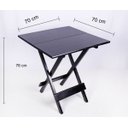 Ver imagem 3 de Conjunto de Mesa com 4 Cadeiras Dobráveis para Jardim e Varanda