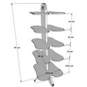 Ver imagem 3 de Sapateira Vertical para Hall de Entrada Apenas Encaixe para 5 Pares Madeira MDF
