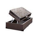 Ver imagem 1 de Cama Box Baú Solteiro Colchão Mola Ensacada + Box Marrom