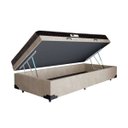 Ver imagem 1 de Cama Box Baú Solteiro Colchão Classic Mola Ensacada + Box Bege