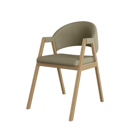 Cadeira Suellen Luxo Reforçada para Mesa de Jantar Linho Cor:bege