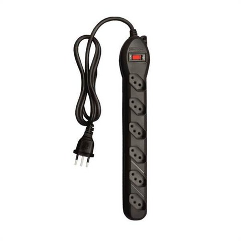 Filtro De Linha Qualitronix 6 Tomadas Bivolt Preto - Qfl6