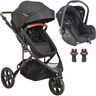 Carrinho de Bebe Passeio Moises Bebe Conforto Kiddo Trek Preto - 1