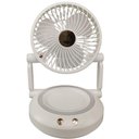 Ver imagem 4 de Ventilador de Mesa Dobrável Retrátil 3w Hélice 16cm 3 Velocidades Branco Bsl3813 com Luz Led Usb