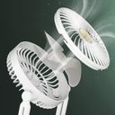 Ver imagem 3 de Ventilador de Mesa Dobrável Retrátil 3w Hélice 16cm 3 Velocidades Branco Bsl3813 com Luz Led Usb