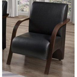 Kit 4 Poltronas Decorativas 1 Lugar Sevilha Braço Pé Madeira Confortável Sala TV Corino Preto - 4 Kit 4 Poltronas Decorativas 1 Lugar Sevilha Braço Pé Madeira Confortável Sala TV Corino Preto - 4