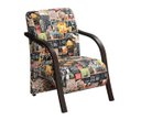 Ver imagem 2 de Kit 4 Poltronas Decorativas 1 Lugar Sevilha Braço Pé Madeira Confortável Sala TV Estampado Beer