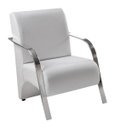Ver imagem 2 de Kit 4 Poltronas Decorativas 1 Lugar Sevilha Braço Pé Alumínio Confortável Sala TV Corino Branco
