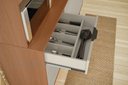 Ver imagem 2 de Kit Cozinha Viena C/ 7 Portas e 3 Gavetas Jequitiba/off White - Lukaliam