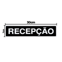 Ver imagem 2 de Combo 3 Placas De Sinalização Recepção 30x7 Acesso - A-403 F9e