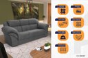 Ver imagem 4 de Conjunto Sofá Windsor Velut 3 e 2 Lugares 2,04m e 1,59m - King House