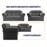 Conjunto Sofá Windsor Velut 3 e 2 Lugares 2,04m e 1,59m - King House - 5