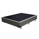 Ver imagem 4 de Cama Box Casal Colchão Classic Mola Ensacada + Box Sintético Cinza Serra Negra 67x138x188