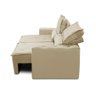 Sofá Retrátil e Reclinável 3 lugares com Molas 2,00m Livia Suede Bege Adonai Estofados - 7