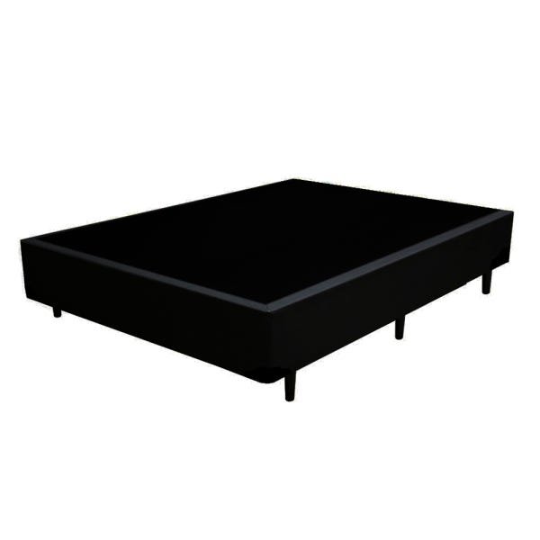 Cama Box King Colchão Classic Mola Ensacada + Box Sintético Preto Serra Negra 67x193x203 - 4