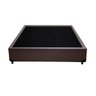 Cama Box Queen Colchão Classic Mola Ensacada + Box Sintético Marrom Serra Negra 67x158x198 - 3