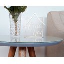 Ver imagem 2 de Mesa De Canto Lateral Pé Palito Cinza com Vidro 50 cm Diâmetro 60 cm Altura Casa Uai