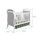 Ver imagem 5 de Berço Americano 2 em 1 Danny Vira Sofazinho Infantil Branco Fosco Quarto de Bebê - Reller