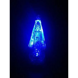 Kit 10 Imagem Nossa Senhora Aparecida Luminária Led - Azul - 4
