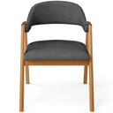 Ver imagem 6 de Kit 03 Cadeiras de Jantar e Estar Living Estofada Nadja L02 Linho Cinza Escuro