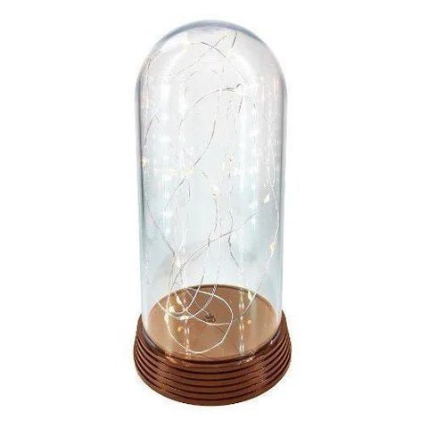 Luminária Abajur Luzes de Fada Cúpula Encantada G 19 Ouro Envelhecido