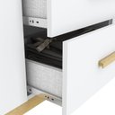Ver imagem 5 de Cômoda Infantil Estrela Cadente com Porta e 3 Gavetas Branco Fosco - Móveis Henn