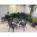 Ver imagem 4 de Conjunto de Jardim Modelo Viena Mesa e 4 Cadeiras Piscina Preto
