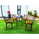Ver imagem 7 de Conjunto de Jardim Modelo Viena Mesa e 4 Cadeiras Piscina Preto