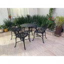 Ver imagem 6 de Conjunto de Jardim Modelo Viena Mesa e 4 Cadeiras Piscina Preto