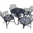 Ver imagem 3 de Conjunto de Jardim Modelo Viena Mesa e 4 Cadeiras Piscina Preto