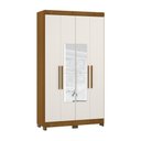 Ver imagem 6 de Guarda Roupa 4 Portas Com Espelho E Pés Freijó Com Areia