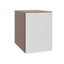 Ver imagem 3 de Ponte Mesa de Cabeceira Planejada 100% MDF 1 Porta Orion CabeCasa MadeiraOriginals Marrom/Mocha/Linho