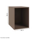 Ver imagem 4 de Ponte Mesa de Cabeceira Planejada 100% MDF 1 Porta Orion CabeCasa MadeiraOriginals Marrom/Mocha/Linho